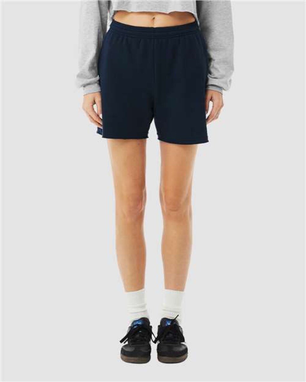 BELLA + CANVAS Women’s Cutoff Fleece Shorts – Soft Relaxed Fit Lounge Shorts for Casual Wear & Everyday Comfort